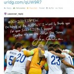 Thank You Tweet from U.S. Soccer