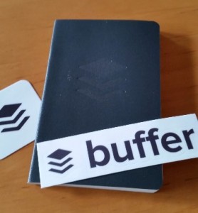 Buffer notebook and stickers